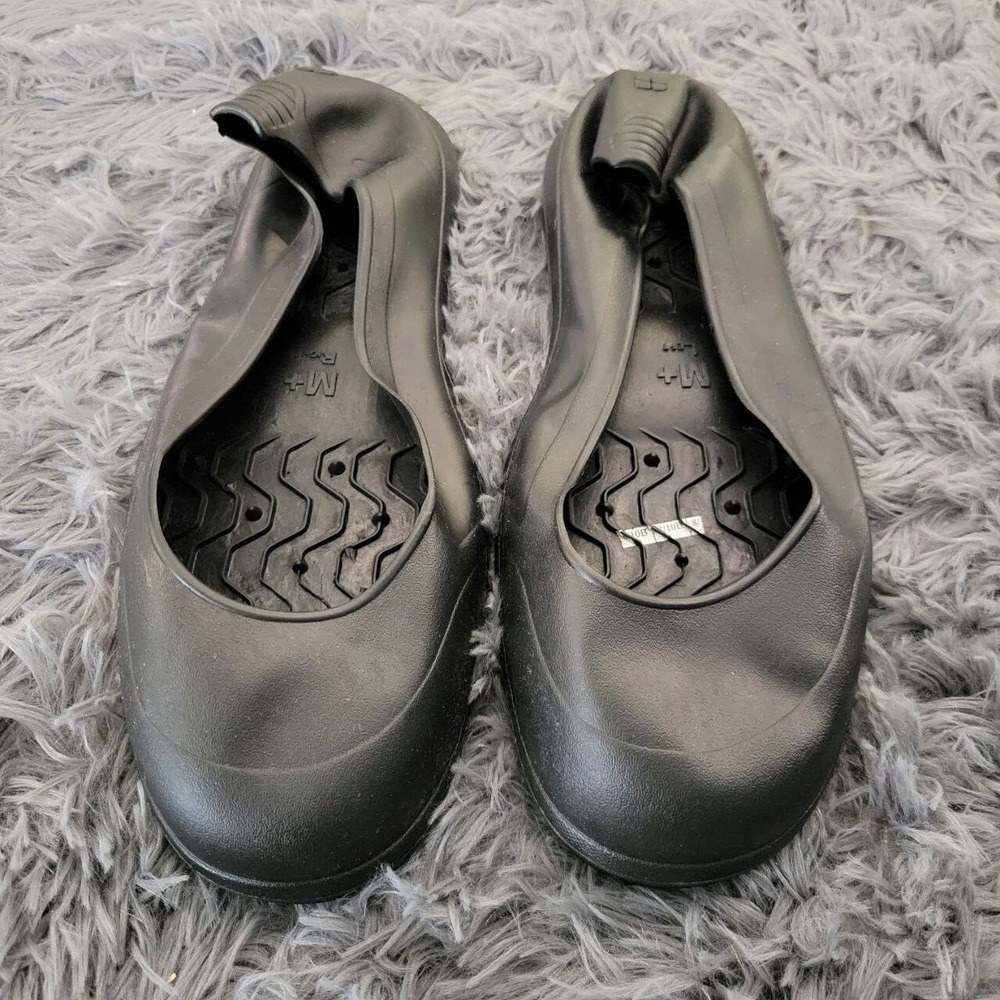 Crewguard Slip Resistant Work Overshoes Mens Black Flats Size‎ 12 Safety Shoes